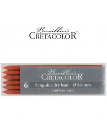CRETACOLOR 6 SANGUINE DRY LEADS 5,6mm