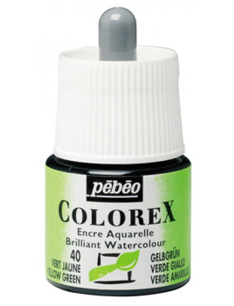 WATERCOLOR INK COLOREX 45ML YELLOW GREEN