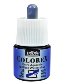 WATERCOLOR INK COLOREX 45ML NIGHT BLUE