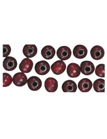 Wooden beads 8mm reddish-brown 82τεμ
