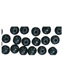 Wooden beads 10mm black 60τεμ