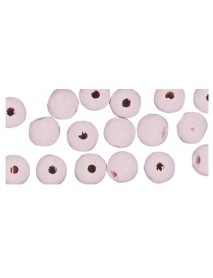 Wooden beads 12mm pale-pink 32τεμ