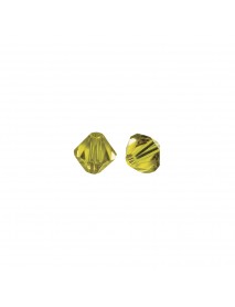 Swarovski polished beads crystal, golden yellow, 4 mm, box 50 pcs.