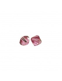 Swarovski polished beads crystal, pink chiffon, 4 mm, box 50 pcs.