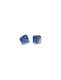 Swarovski polished beads crystal, royal blue, 4 mm, box 50 pcs.