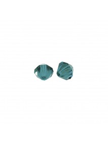 Swarovski polished beads crystal, Indian turquoise, 4 mm, box 50 pcs.