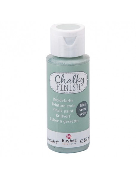 Chalky Finish for glass, mint green, bottle 59ml