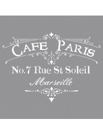 STENCIL Cafe Paris 30.5x30.5cm